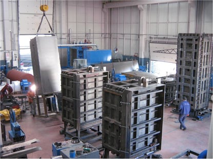 vertical block molding machine